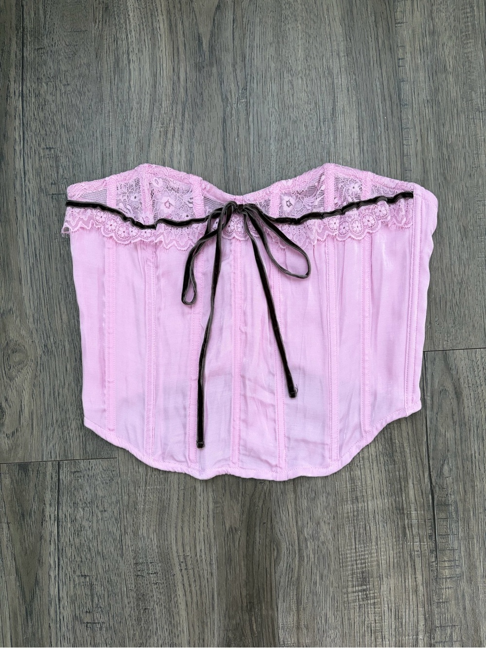 Free People Light Pink Corset Top